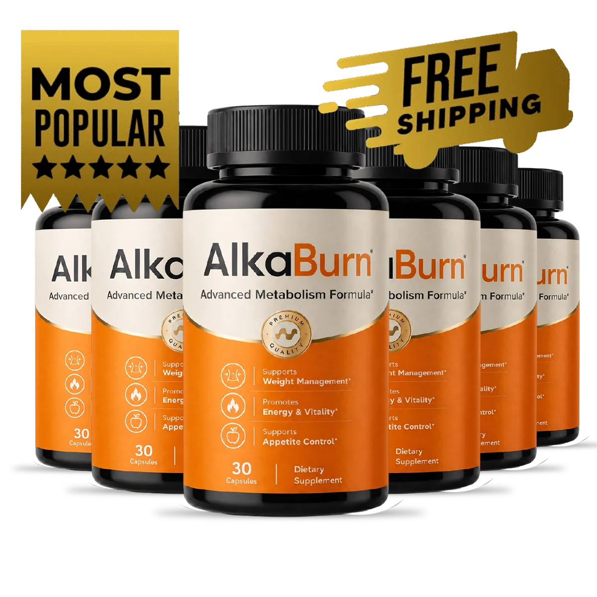 alkaburn 6 bottle pack — best value 180 day supply